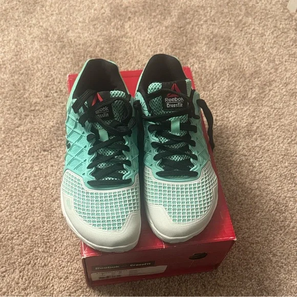 Reebok CrossFit Nano 4.0 Women’s  - Mint Green and Black size 7 - Picture 4 of 7